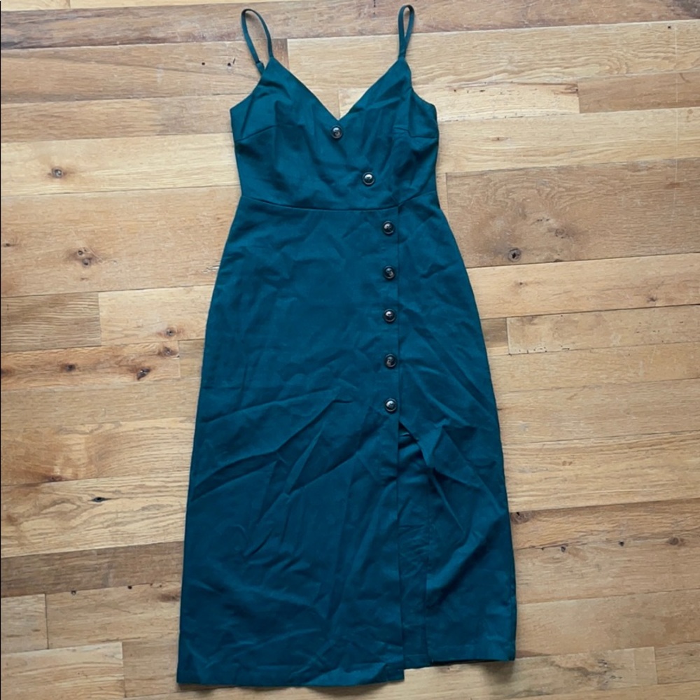 Lush linen midi dress